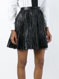 pleated A-line skirt