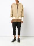 elasticated cuffs bomber jacket