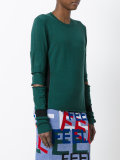 distressed panel jumper 