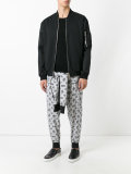 tied up monogram joggers 