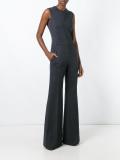 wide leg sleeveless jumpsuit