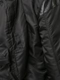 leather detailing bomber jacket