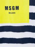 logo print striped T-shirt