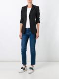 peaked lapel blazer