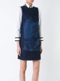 hidden forest print shift dress