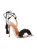 snakeskin effect stiletto sandals