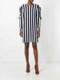 colour block knitted dress