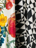 Gonna Geometrica Fiori skirt