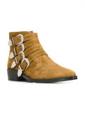 multi-buckle boots