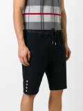 piqué drawstring track shorts