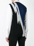Tiger Flash lamé V-neck vest