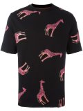 giraffe print T-shirt