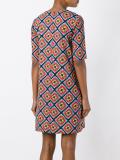 geometric print T-shirt dress