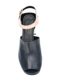 colour block sandals 