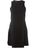 pleated side mini dress