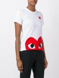 heart print T-shirt
