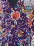 ruffled floral blouse