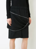 zip front track shorts