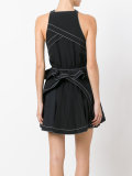 ruffled mini dress