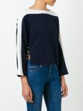 striped panel jumper 