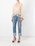 colour block tiered top