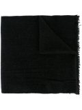 logo plaque knit scarf