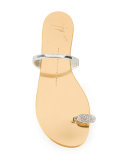 crystal-embellished sandals