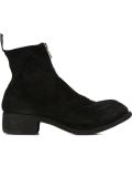 front zip ankle boots
