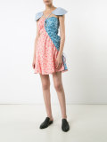 cut-out detail patterned dress