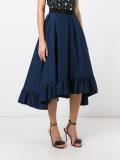 A-line ruffled skirt