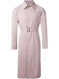 belted mid length trench coat