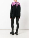 wing print sweater