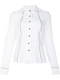 contrast pipping shirt 