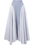 striped asymmetric skirt