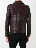 woven biker jacket
