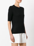 ribbed trim top 
