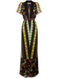 mixed print dress