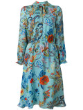 floral print flared dress