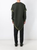 fishtail hem trimmed jumper