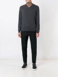 'The Burlington'V领毛衣
