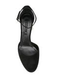 contrast heel pumps 