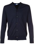 classic dual material cardigan