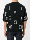 numbers V-neck sweater