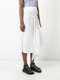 asymmetric pleated skirt