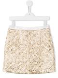 crease-effect skirt