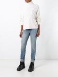 buttoned shoulders jumper