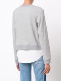 button detailing sweatshirt
