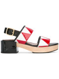 zigzag slingback sandals