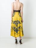 lace detailing long evening dress