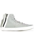side zip high top sneakers